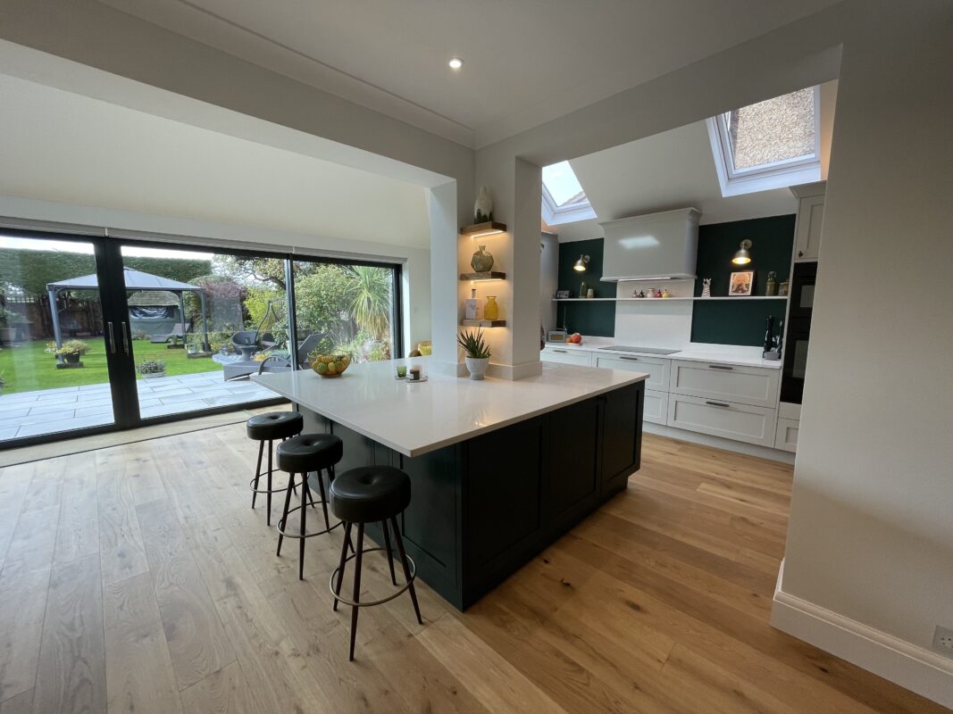 Shaker Kitchen Transformation: A Green and Grey Masterpiece in North London