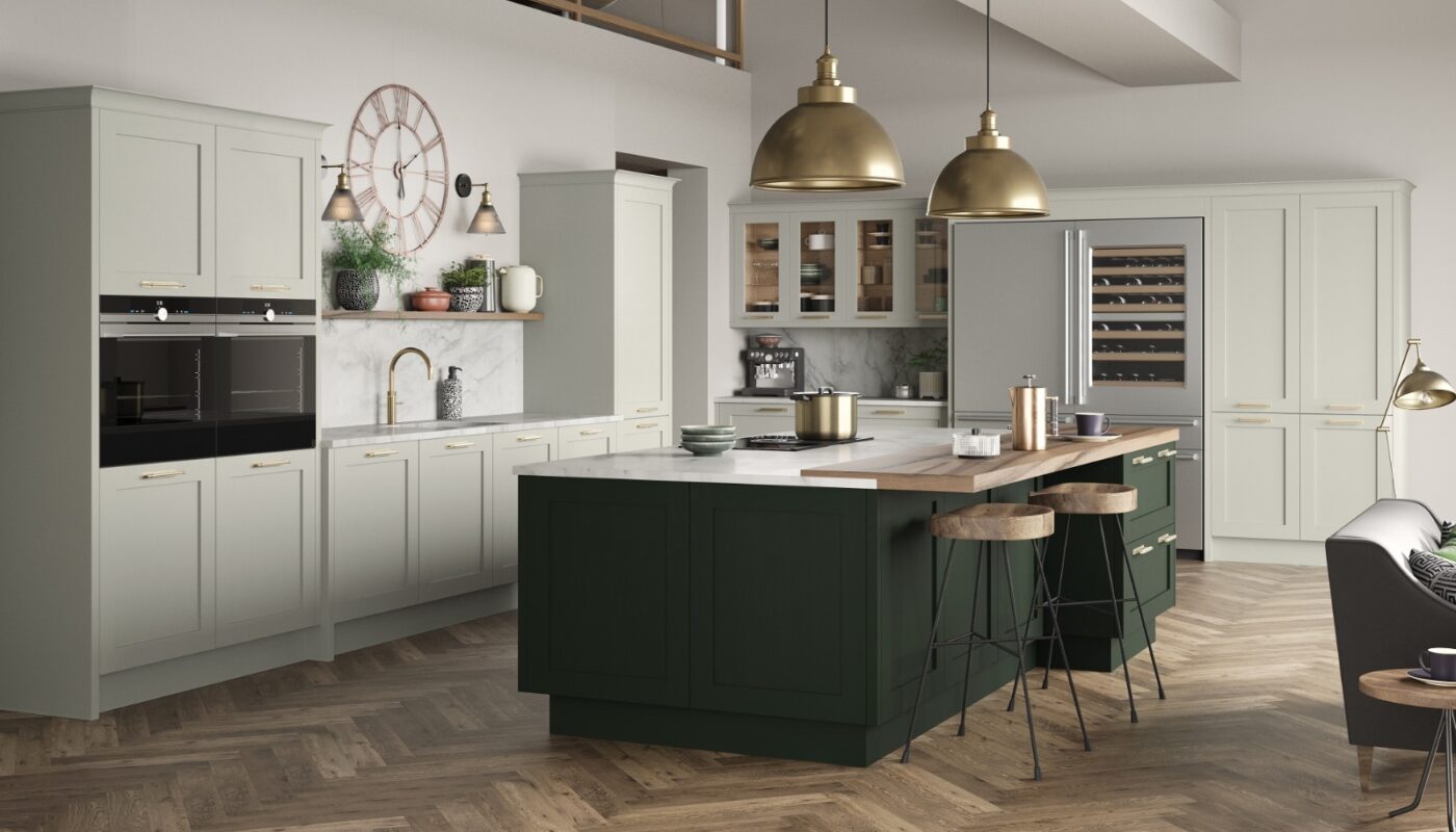 Sterling Painted British Racing Green and Limestone